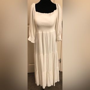 Oak + Fort white dress